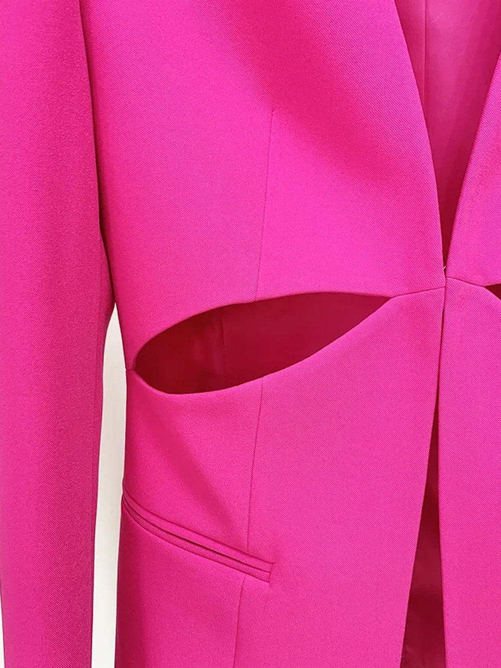 COUPERA – Blazer- und Hosenset mit Cut-outs in Fuchsia