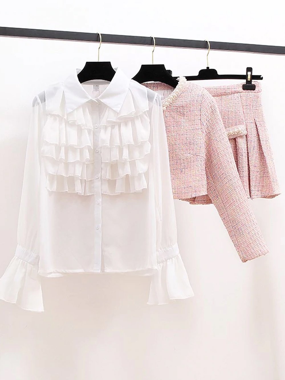 FULTON Jacket & Skirt Set in Pink