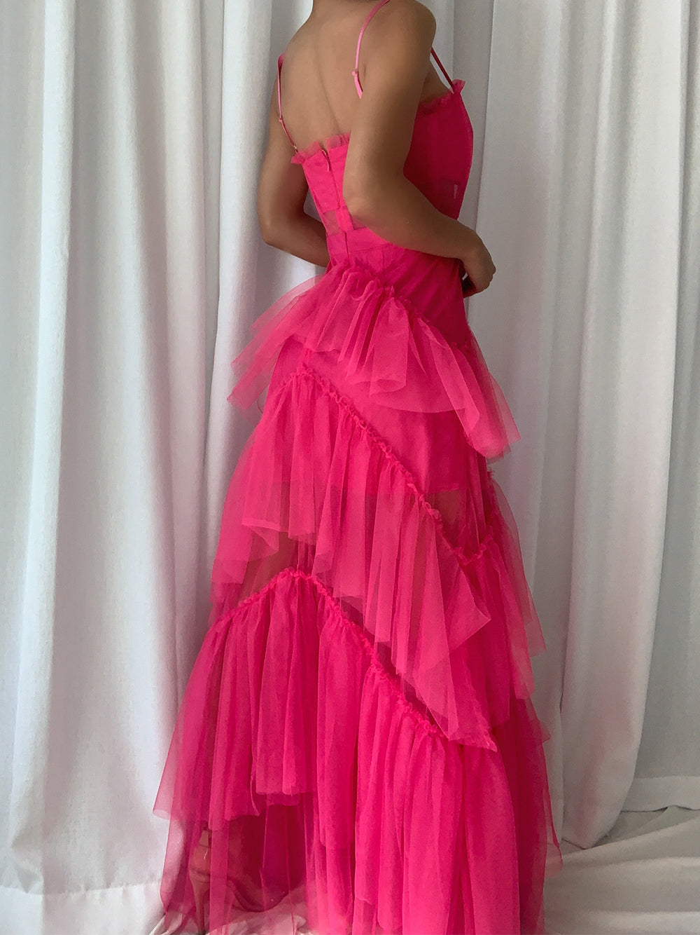 DIDA Tüllkleid in Fuchsia