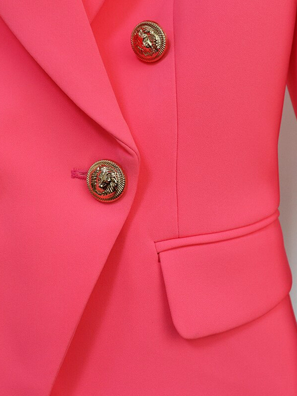 Blazer cruzado en rosa