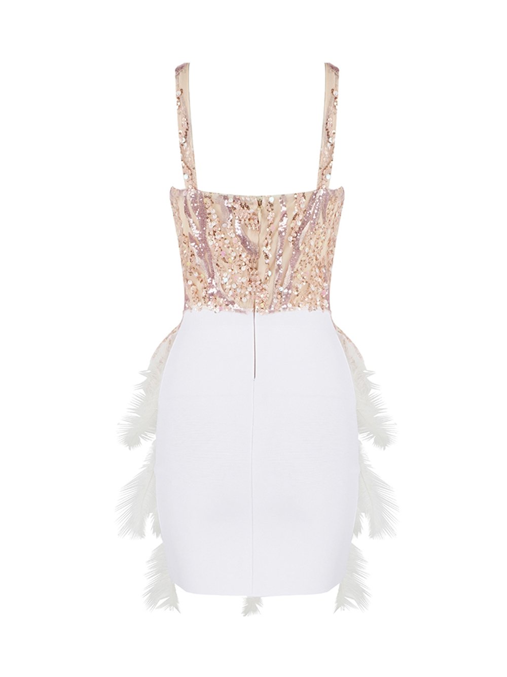 Minivestido de plumas SWOON 