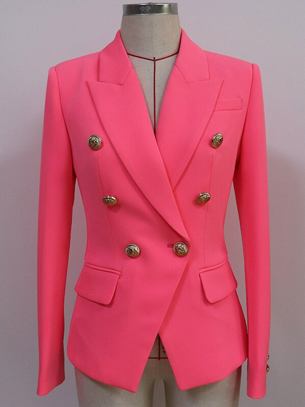 Double Breasted Blazer in Pink