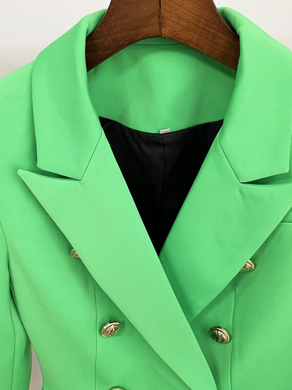 Blazer cruzado en verde cazador