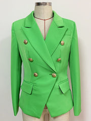 Blazer cruzado en verde cazador