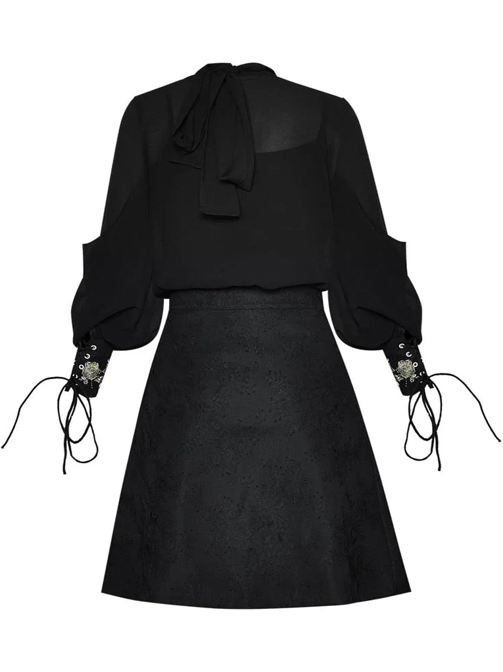 SAINTE Blouse & Skirt Set in Black