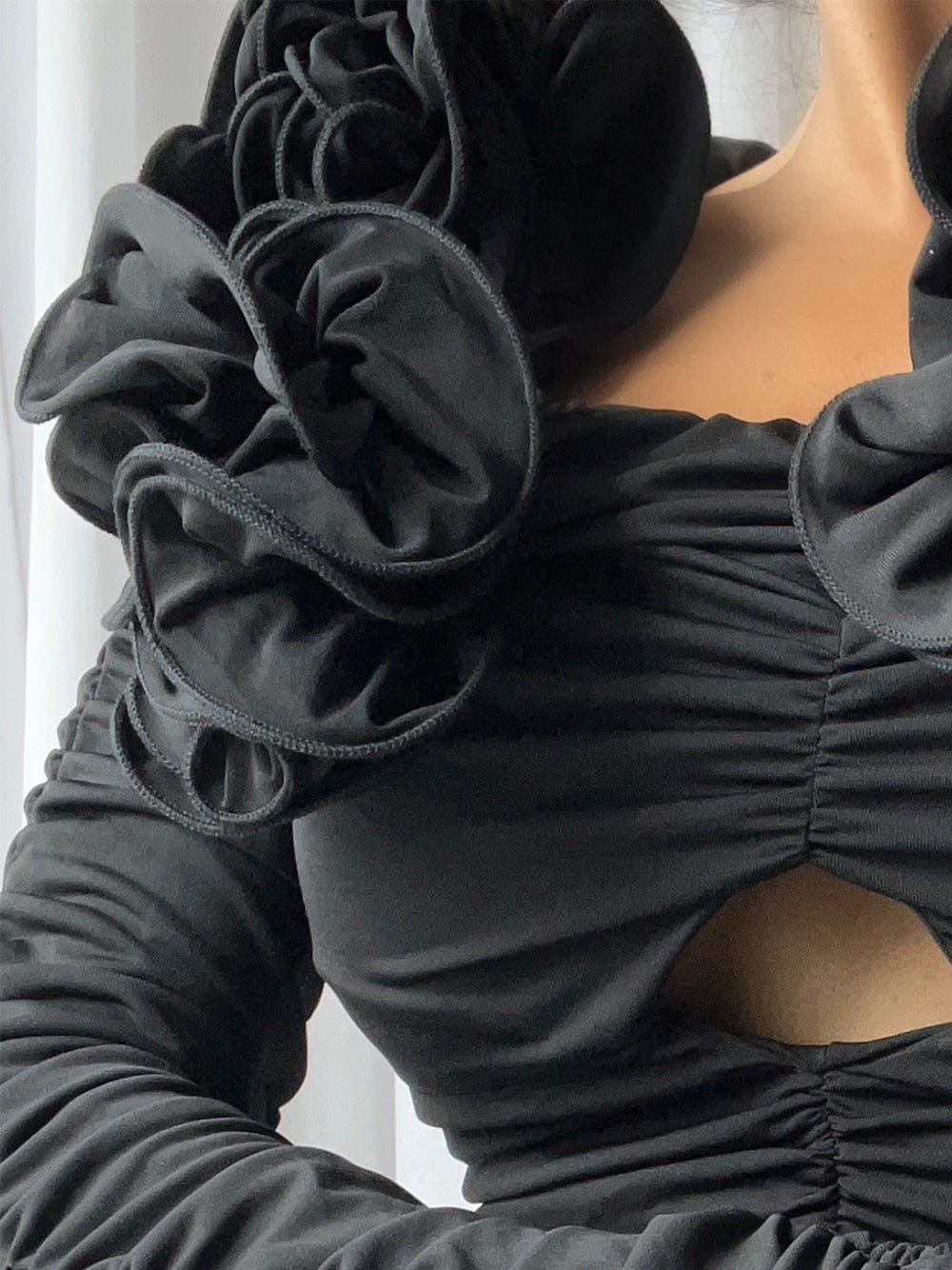 CORDOVA Crop Top in Schwarz