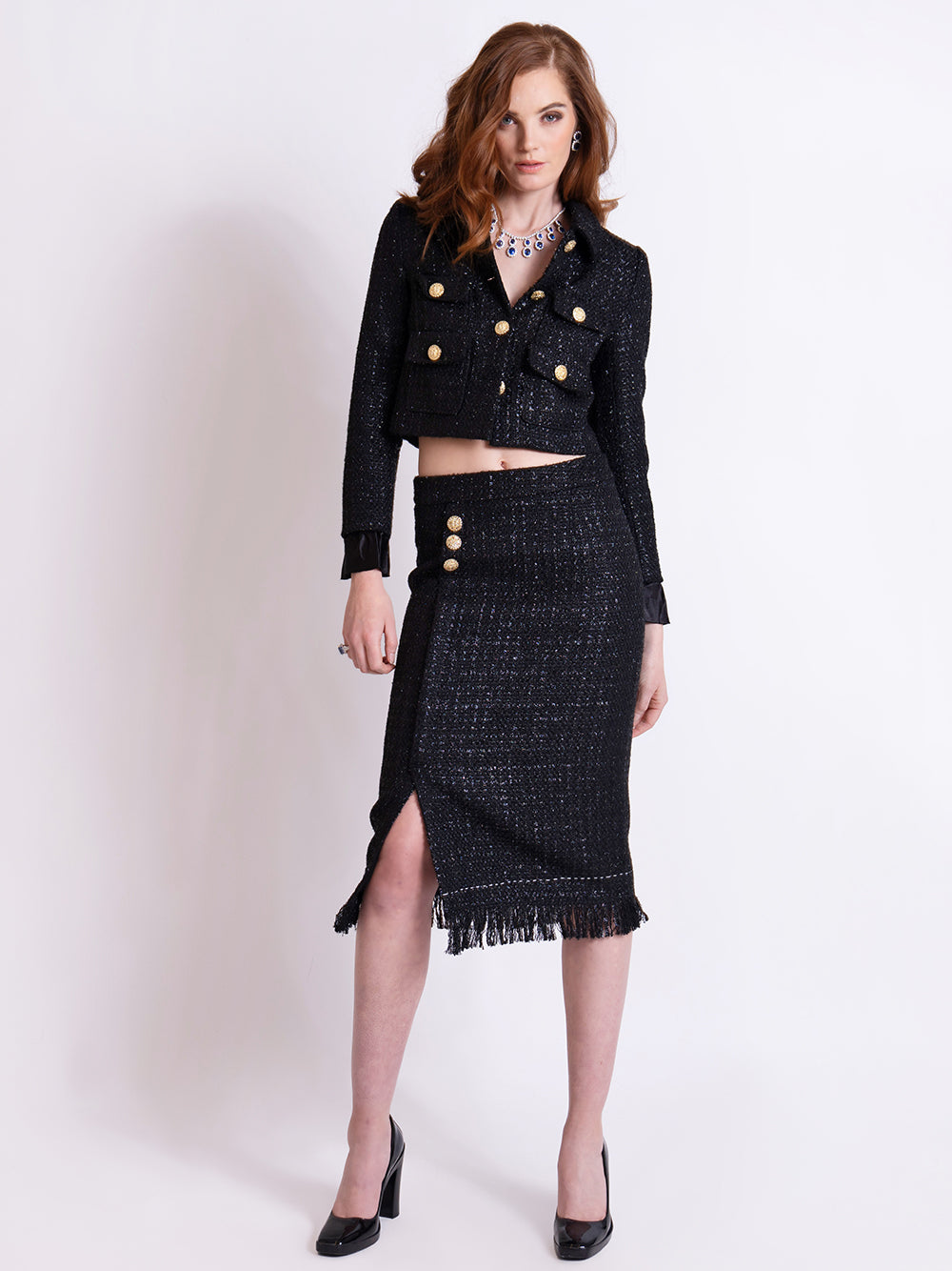 MADISON Tweed Jacket & Skirt Set