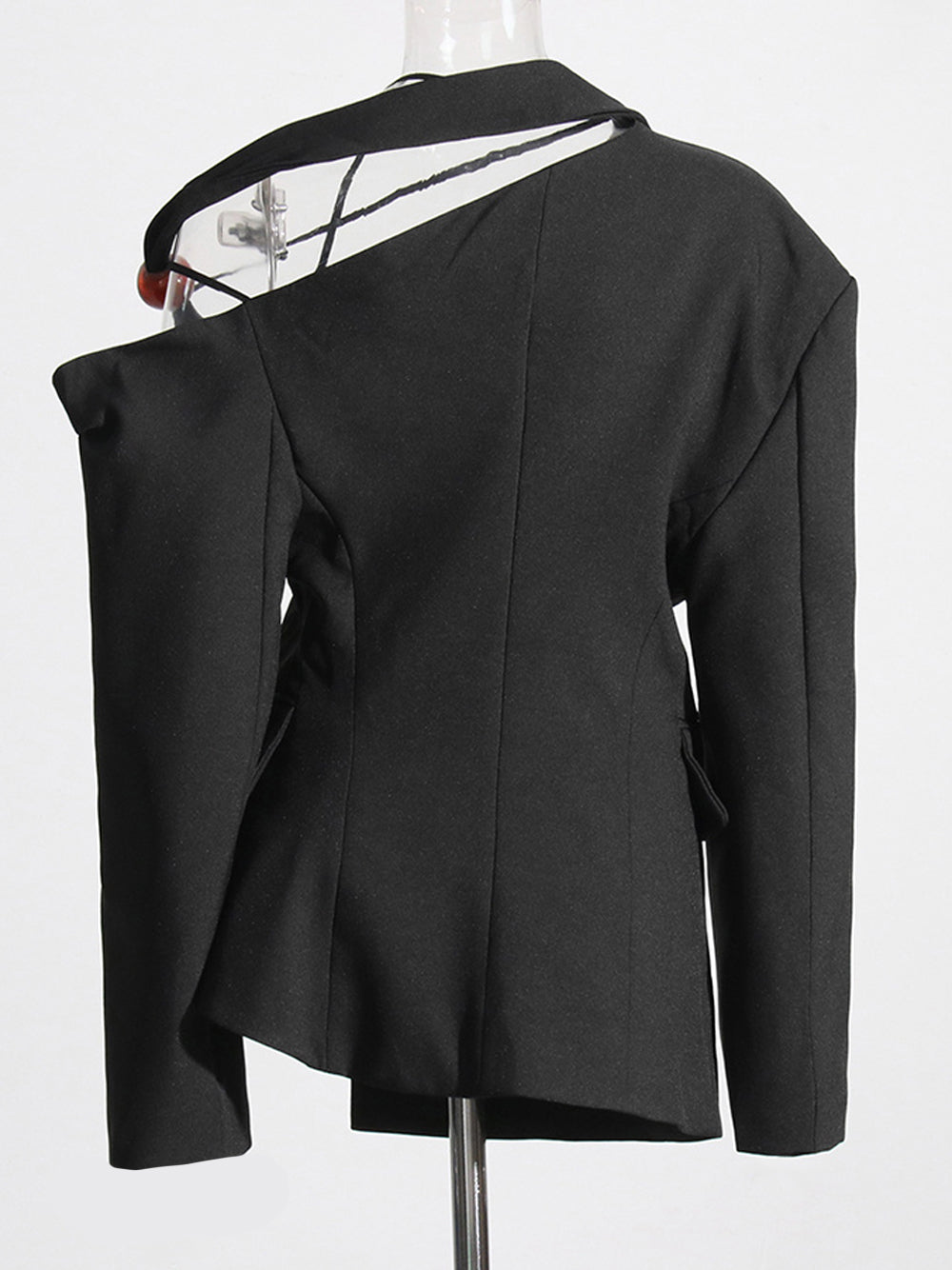 DEIDE Asymmetrischer Blazer in Blazk