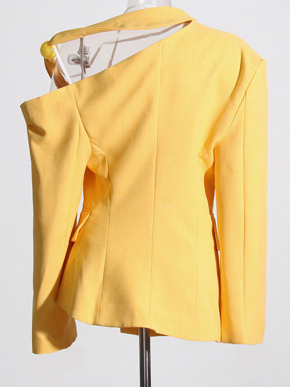 DEIDE Asymmetric Blazer in Yellow