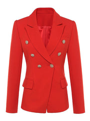 PENELOPE Zweireihiger Blazer in Rot