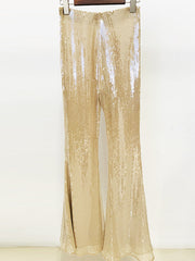 SEKA Sequin Flared Trousers