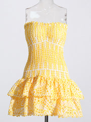 Vestido mini amarillo POETTE