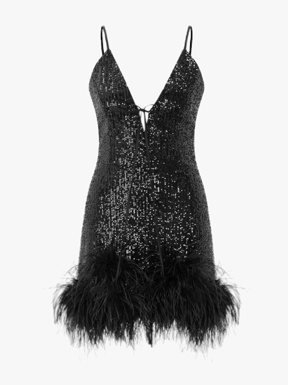 NIKA Sequin Mini Dress in Black