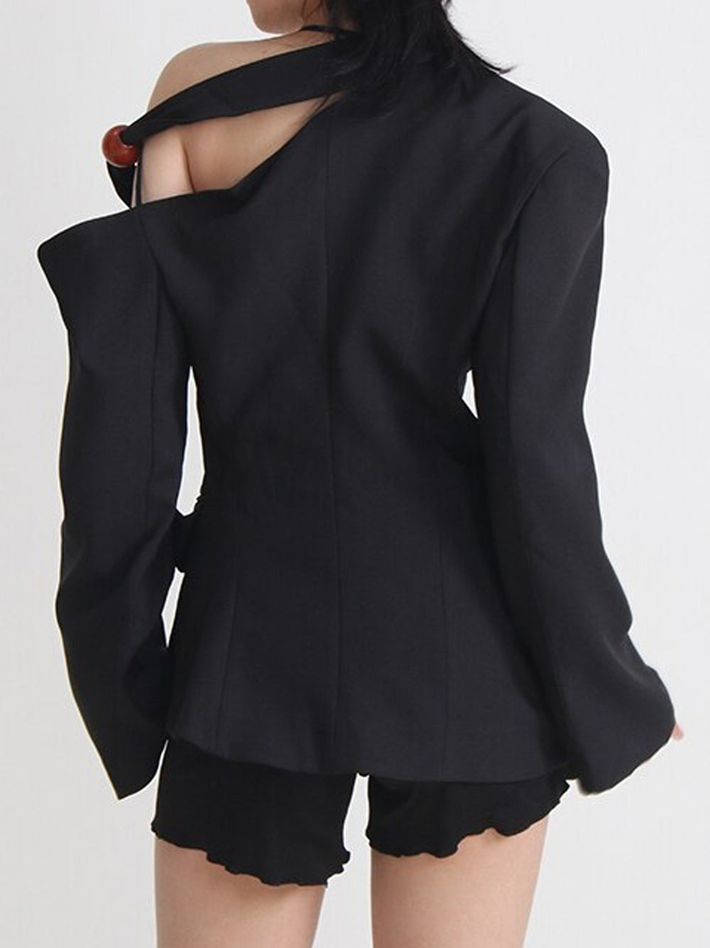 DEIDE Asymmetrischer Blazer in Blazk