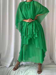 Vestido largo GALABIA en verde