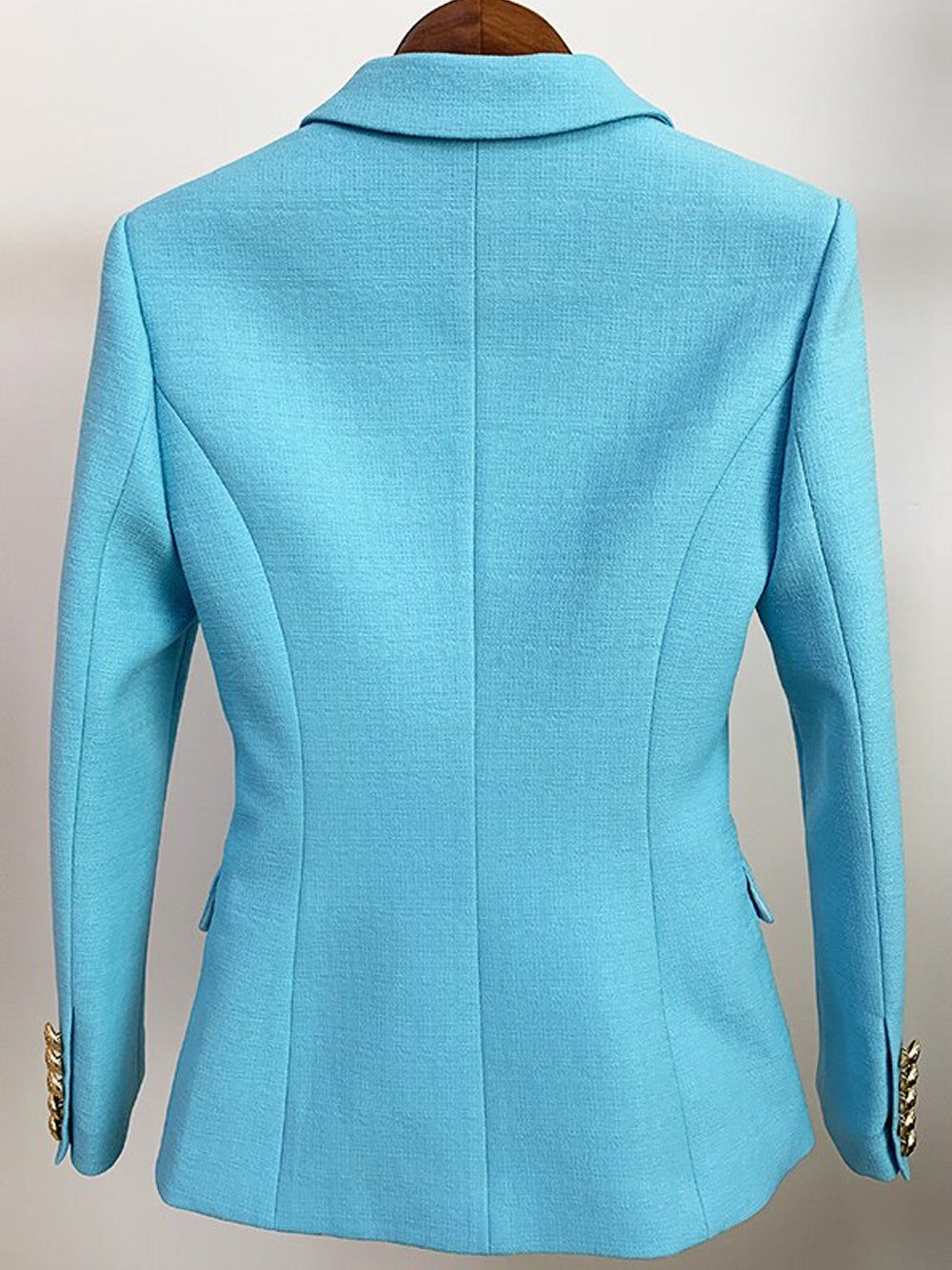 Zweireihiger Blazer in Hellblau