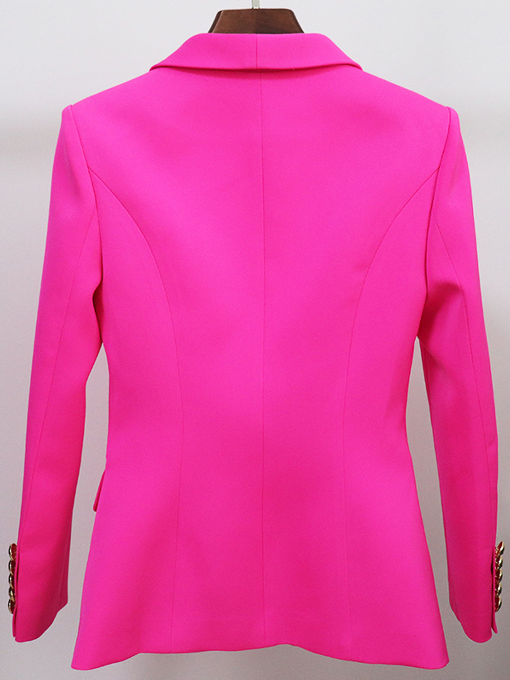 Blazer cruzado fucsia extragrande