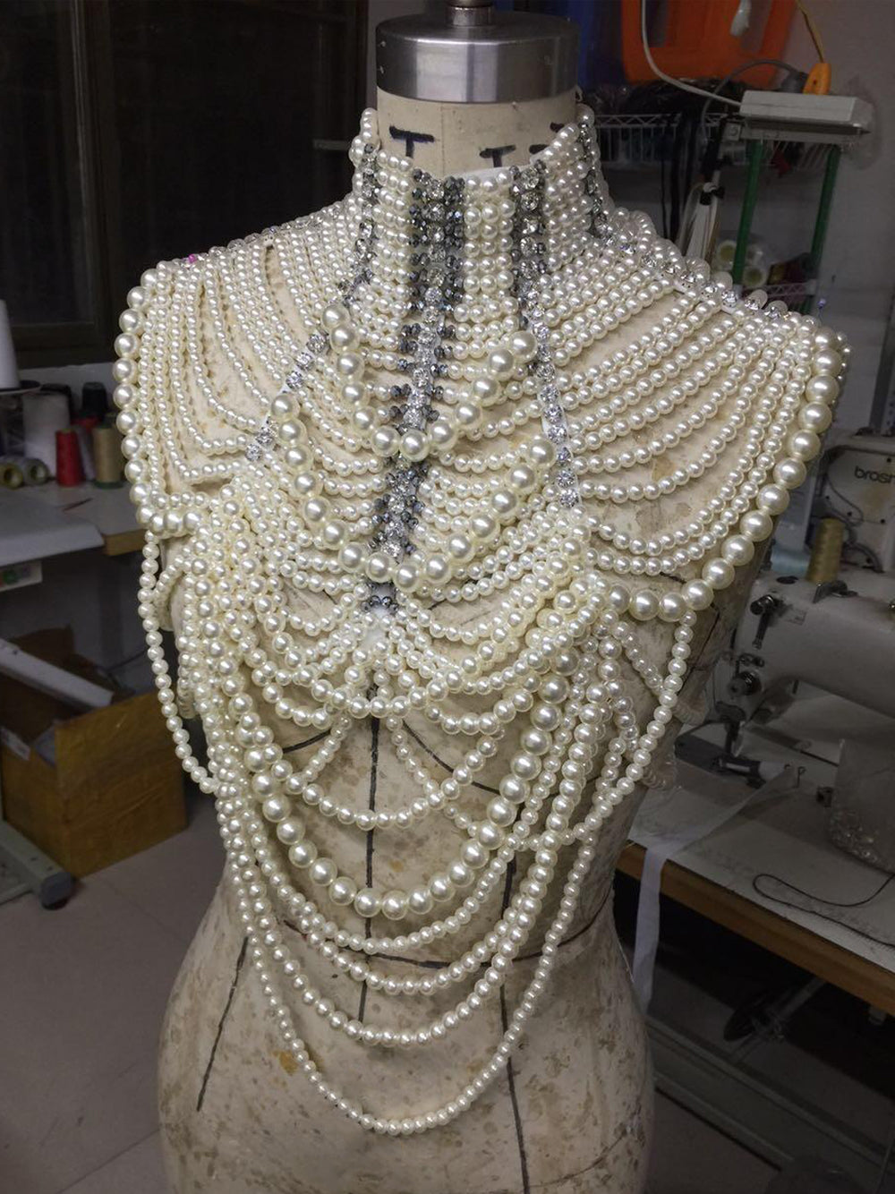 ALTHAIA Pearl Chain Top