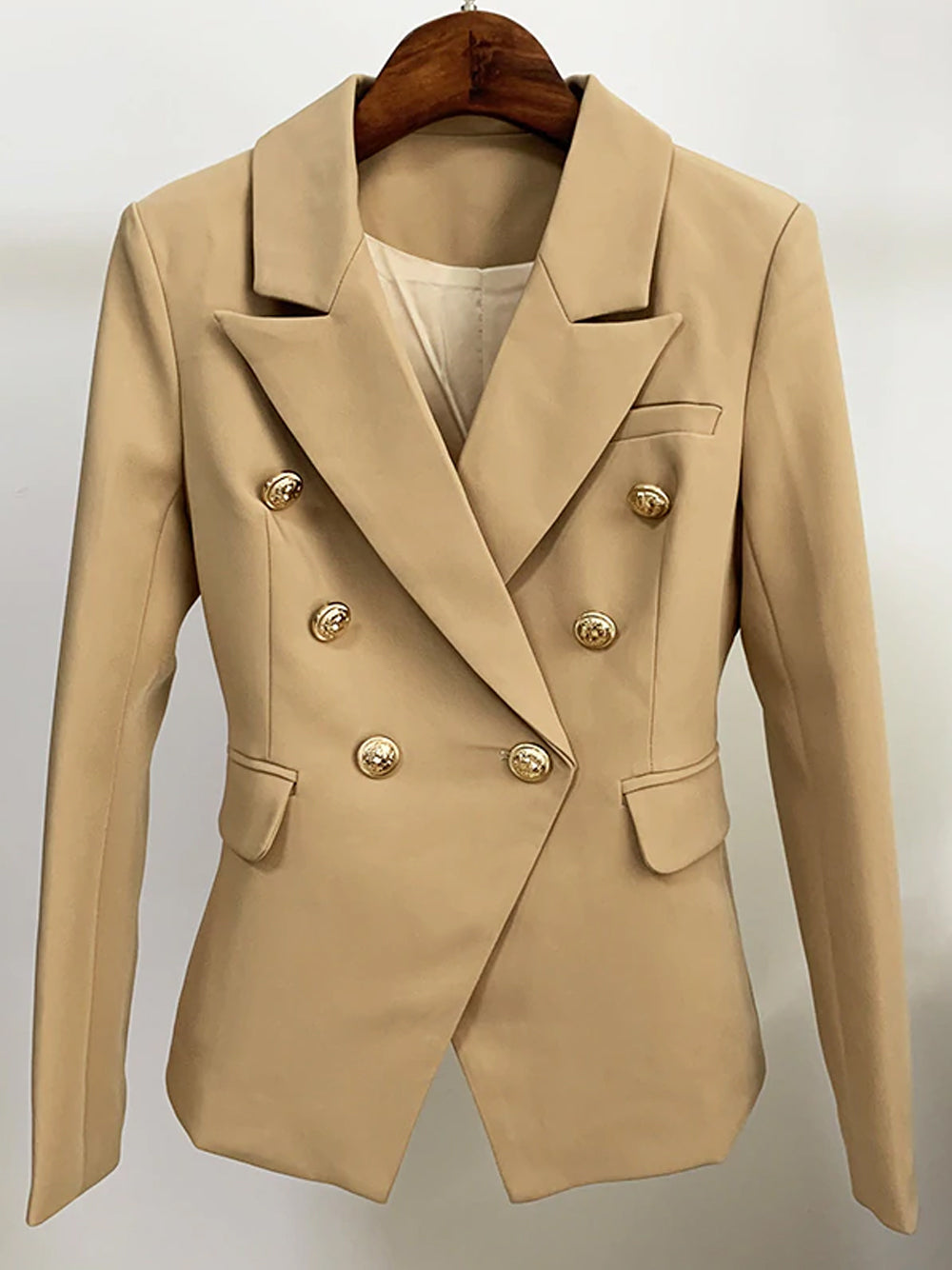 PENELOPE Zweireihiger Blazer in Beige