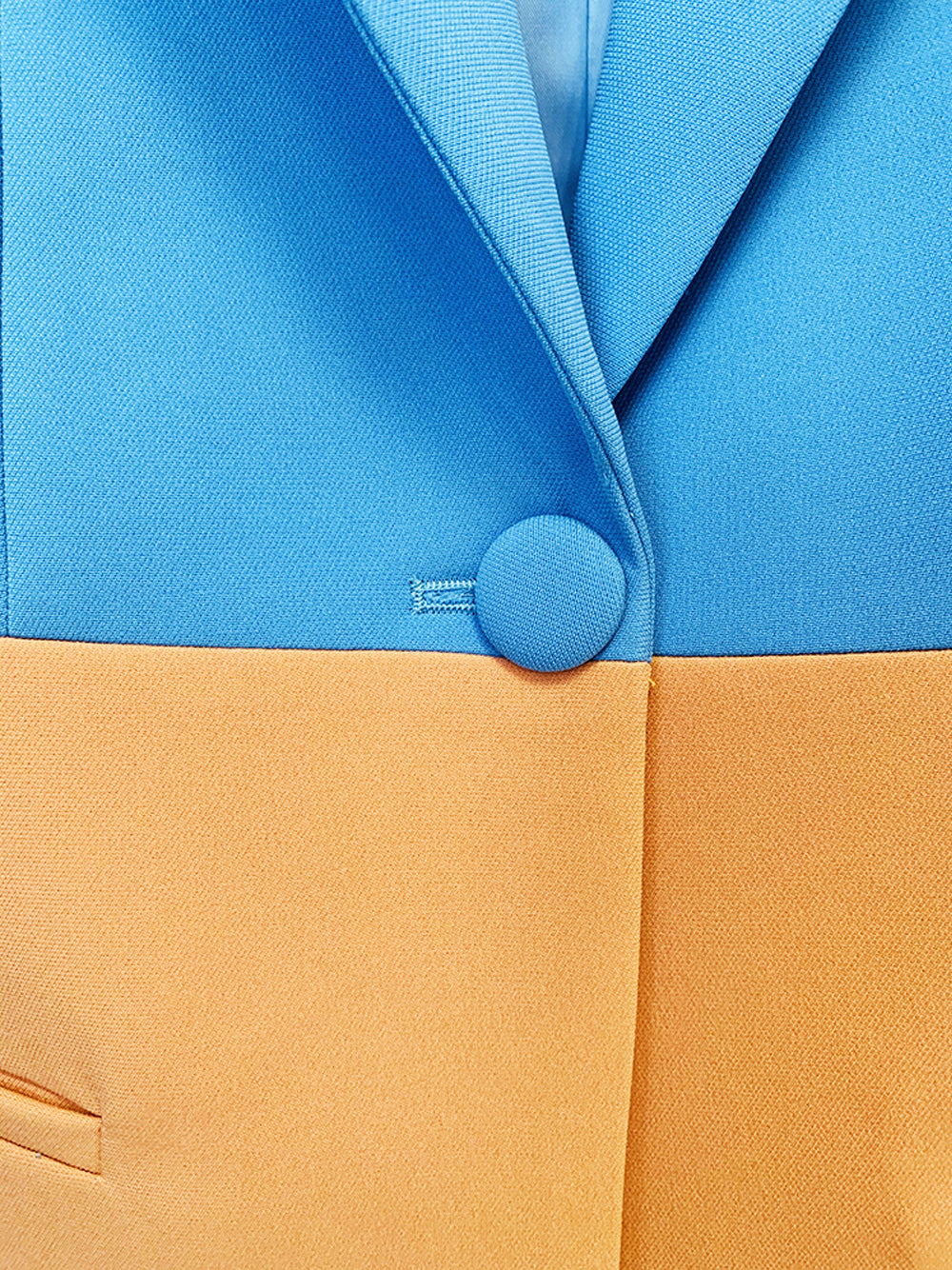 PETELE Blazer- und Hosenset in Blau und Orange