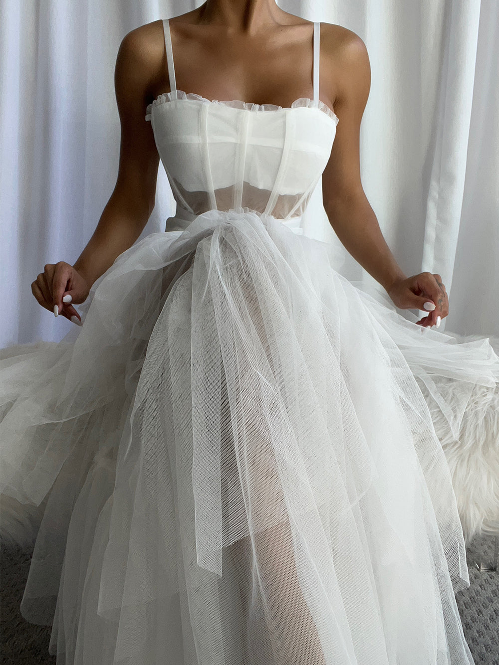 CASA Corset Tulle Gown