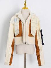 Chaqueta de patchwork XIE