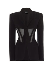 STARDI Cutout Corseted Blazer