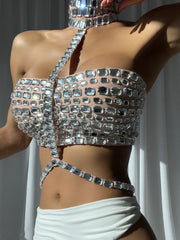 DICTY Crystal Beads Top