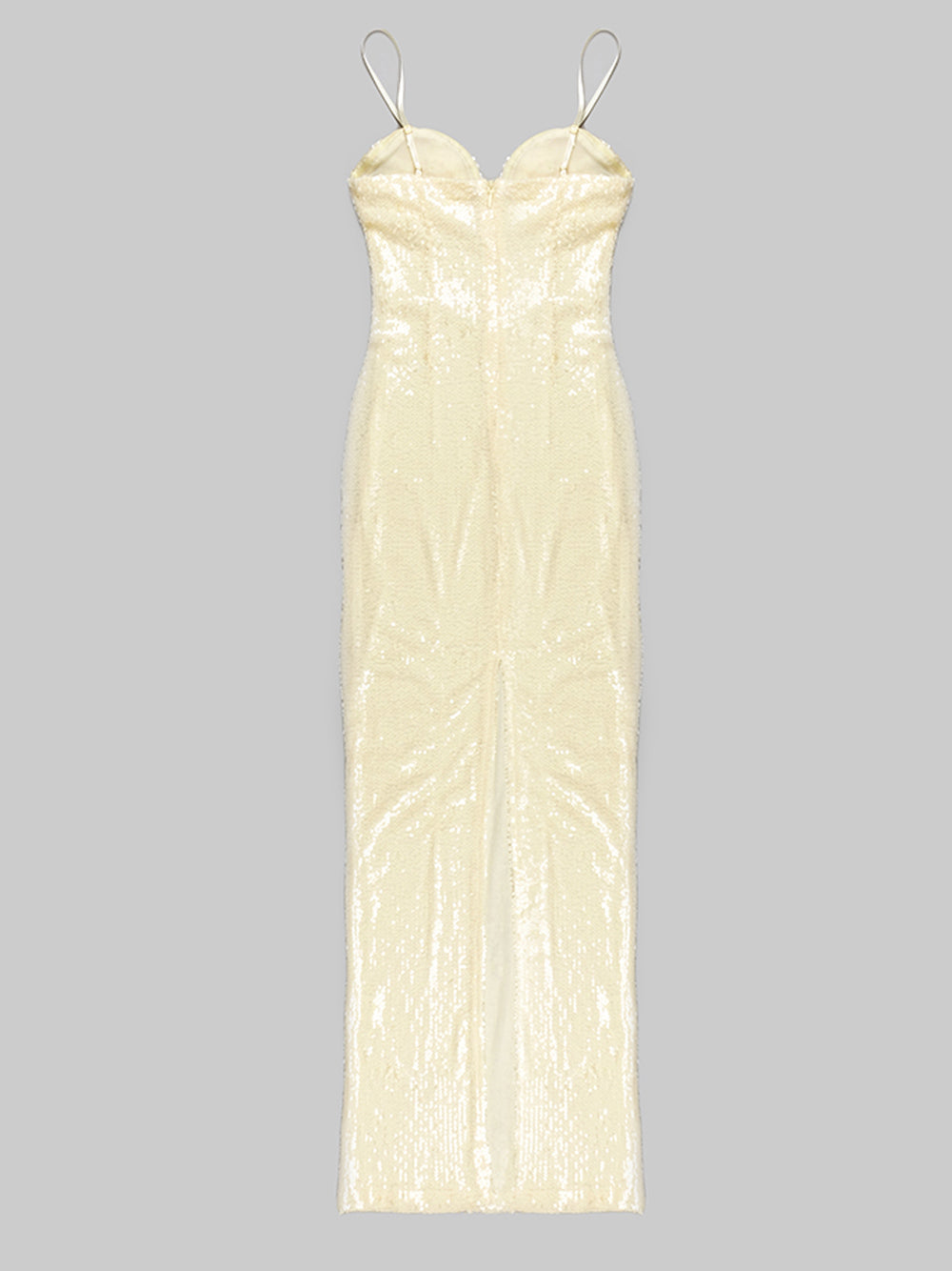 UMMA Sequins Maxi Dress in Beige