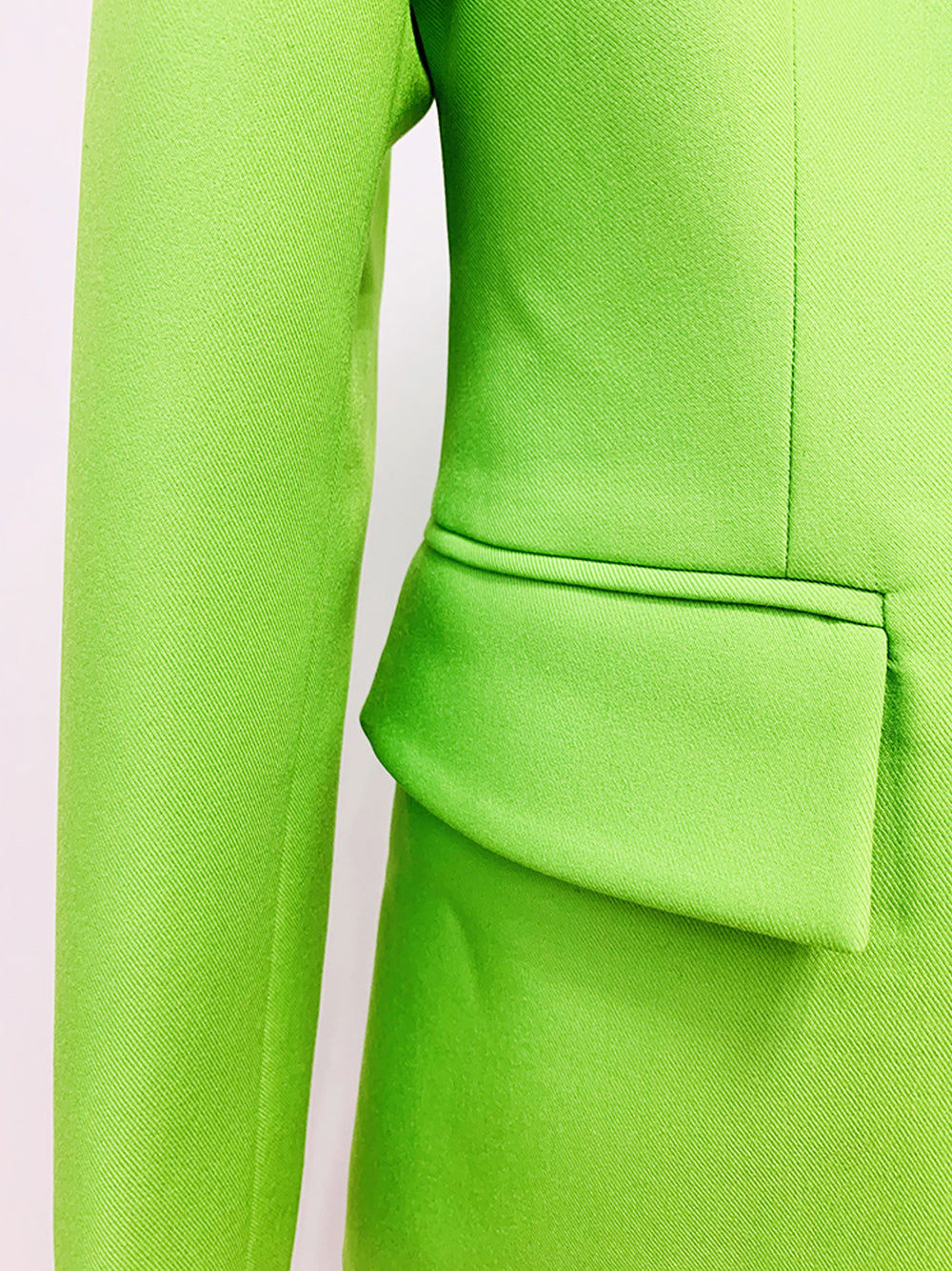 NAOMA Blazer & Flared Pants Set in Neon Green