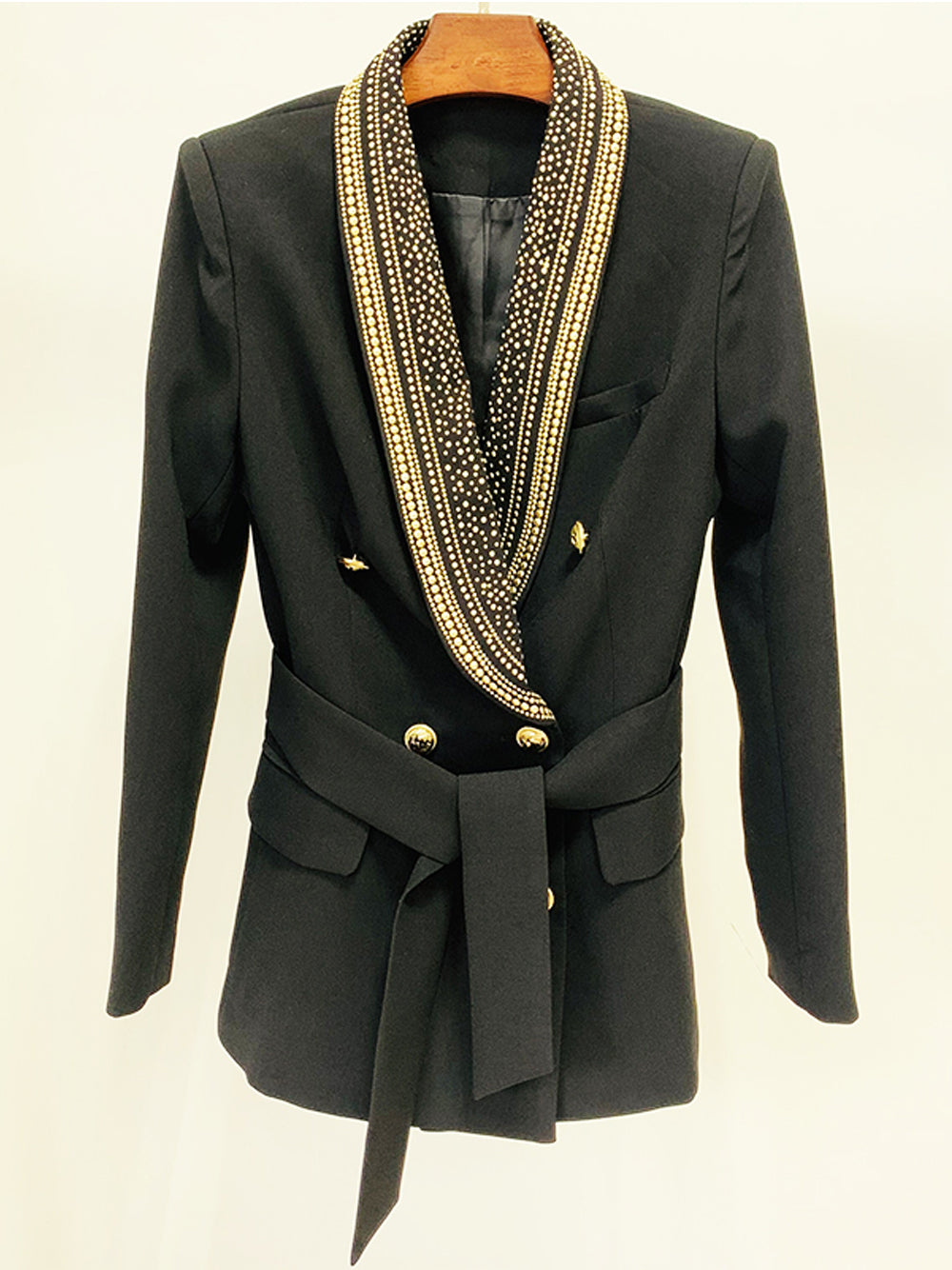 TUDY Double Breasted Long Blazer