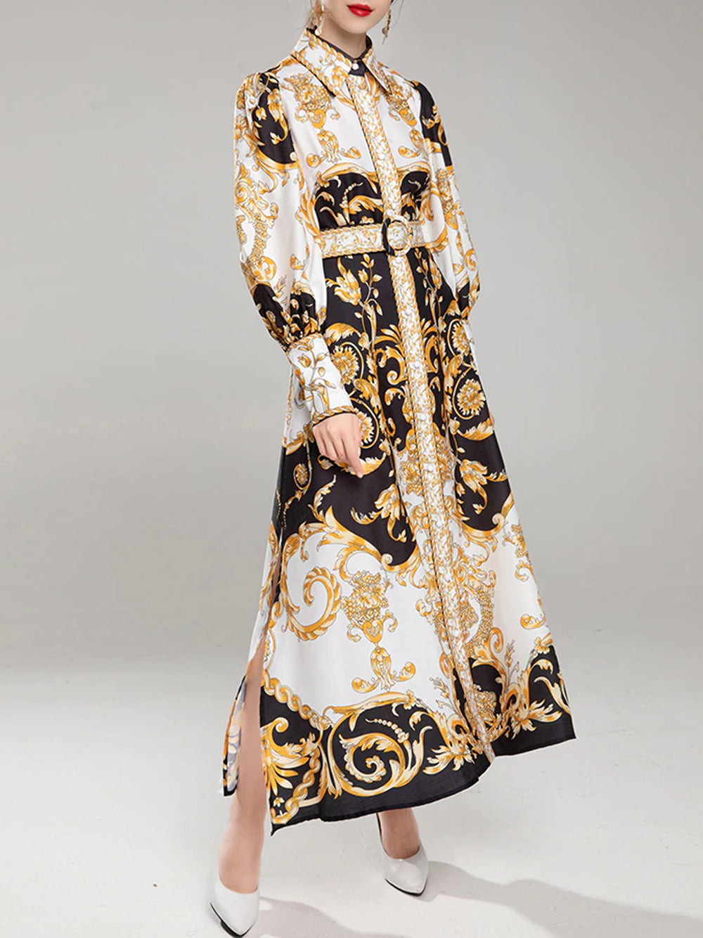 ALORA Printed Maxi Dress