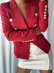 Blazer rojo cruzado