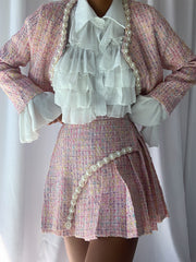 Conjunto de chaqueta y falda FULTON en rosa