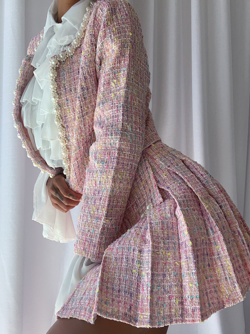 FULTON Jacket & Skirt Set in Pink