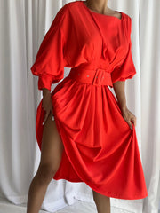 TAMI Midikleid in Rot