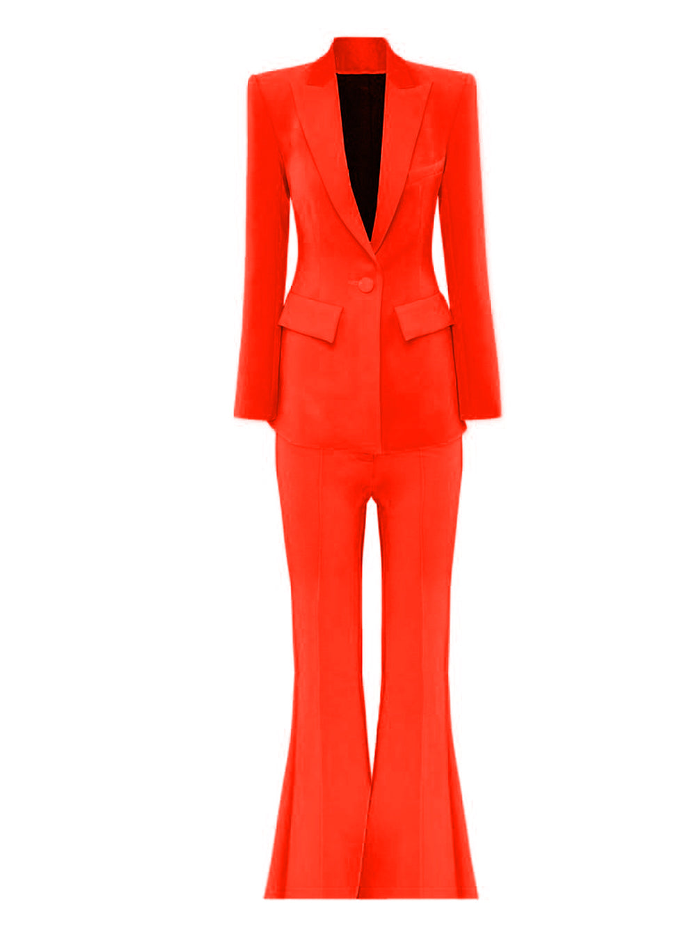 NAOMA Blazer &amp; Schlaghose Set in Rot