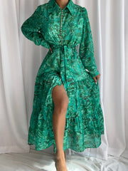 ZENEYA Maxi Dress in Green