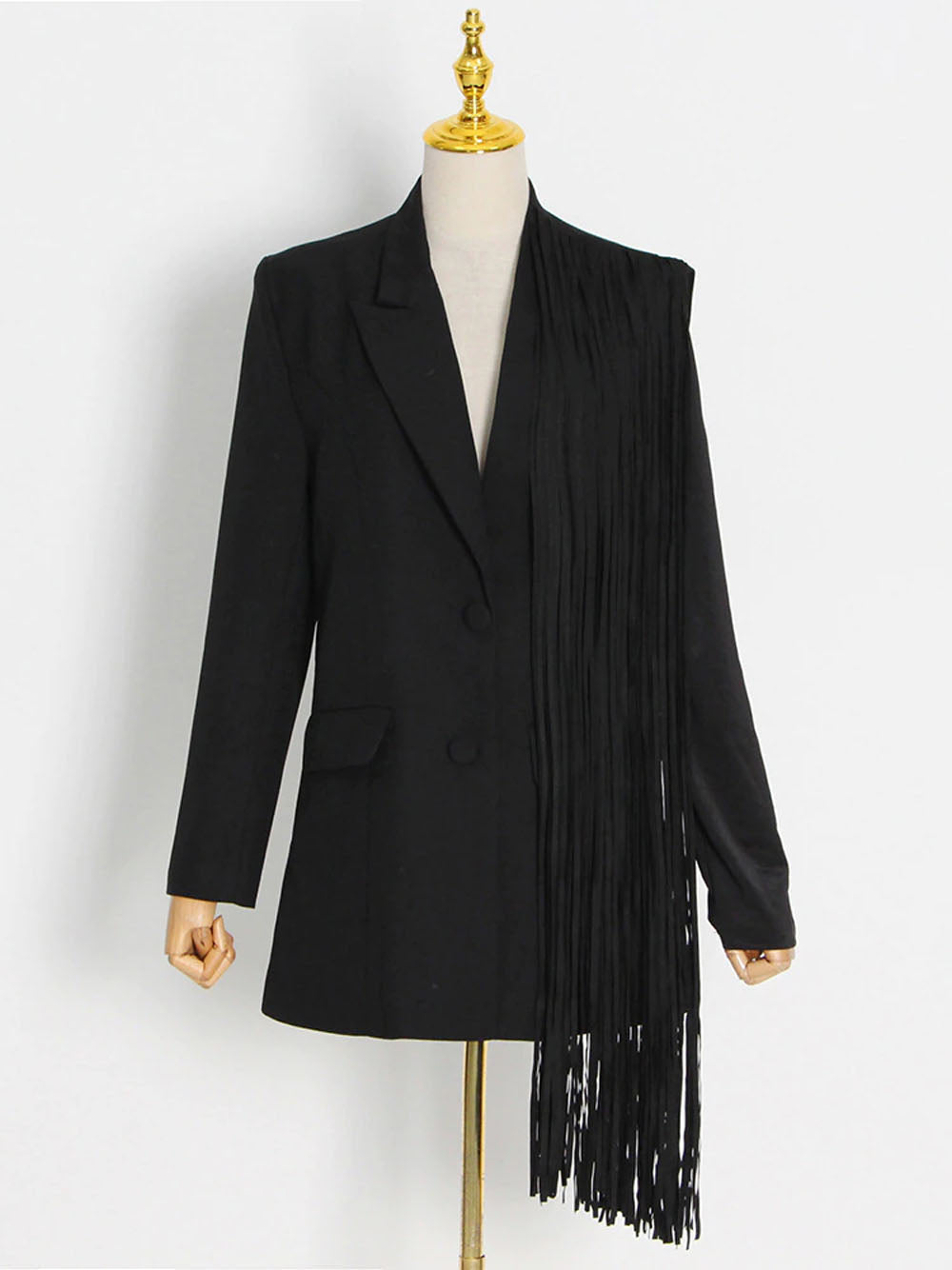 KOYA Blazer w Fringes