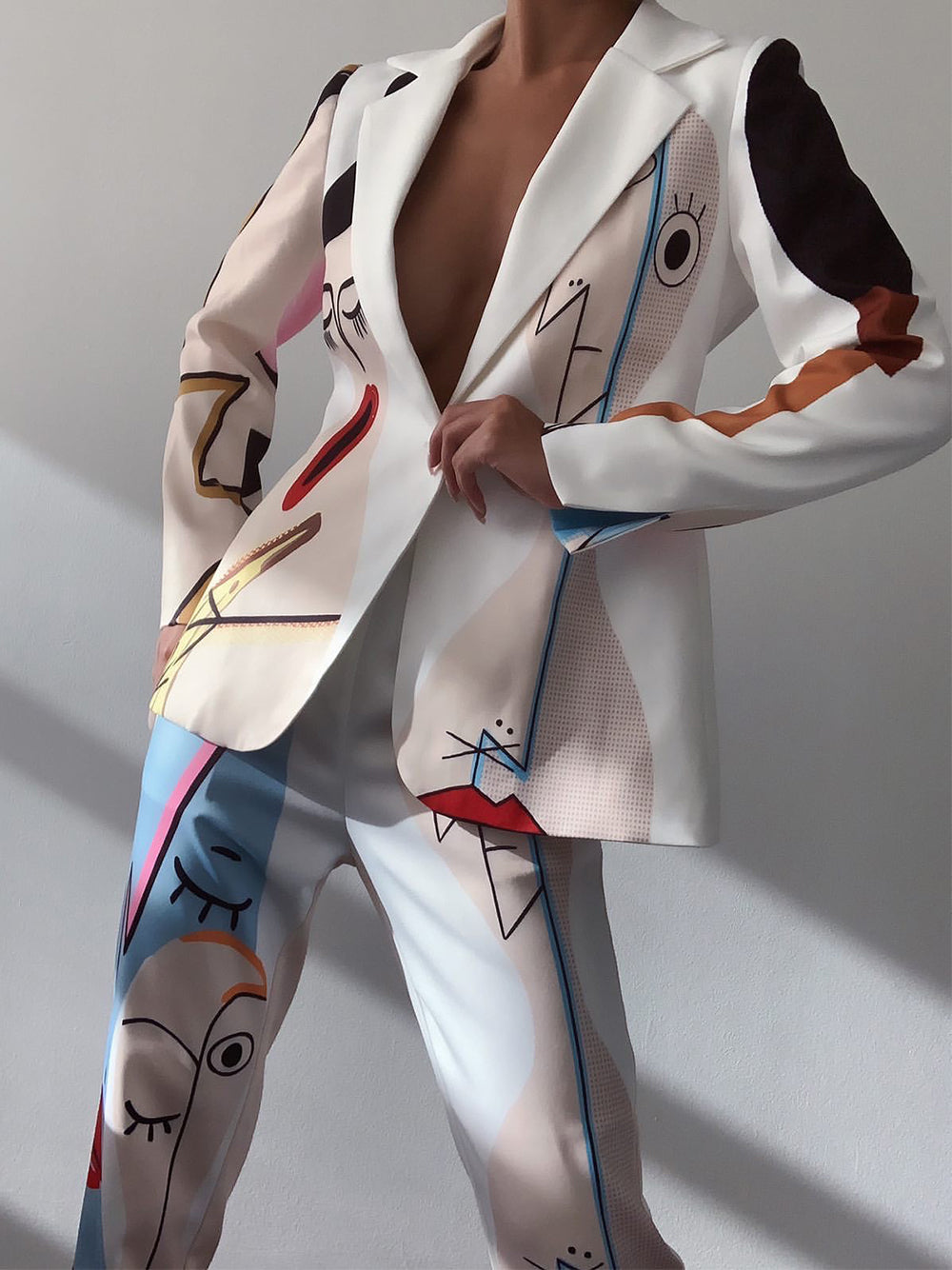 Conjunto de blazer y pantalón a juego F3TISH