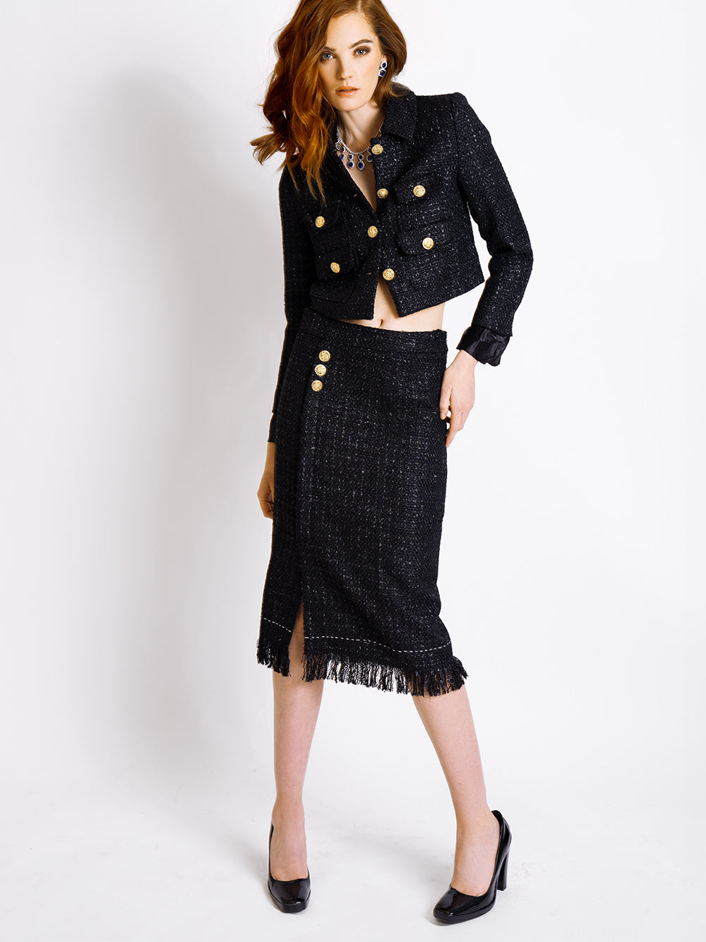 MADISON Tweed Jacket & Skirt Set