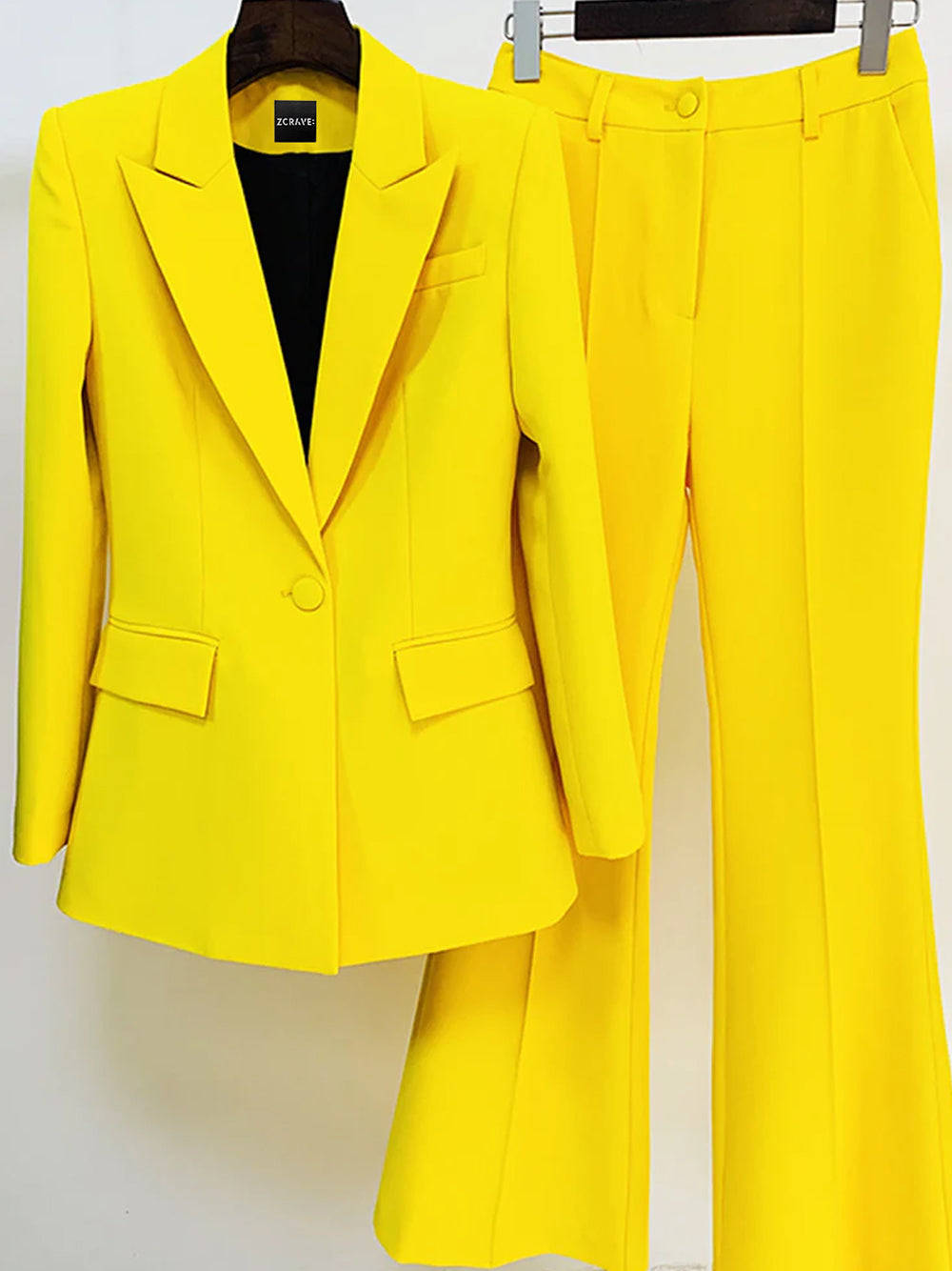 NAOMA Blazer & Flared Pants Set