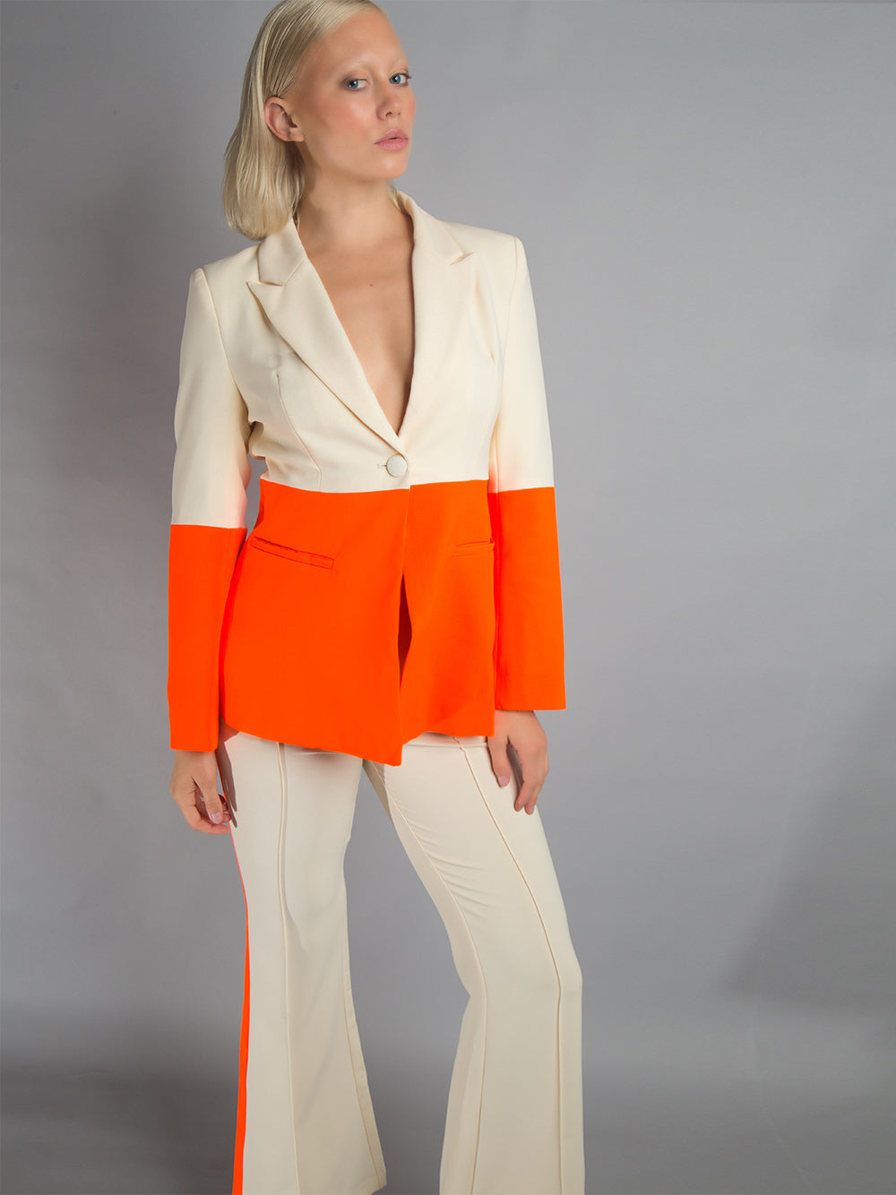 PETELE – Blazer- und Hosenset in Orange