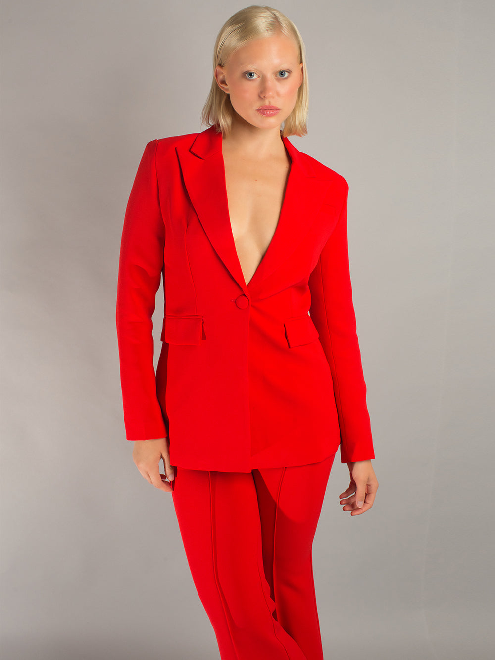 NAOMA Blazer &amp; Schlaghose Set in Rot