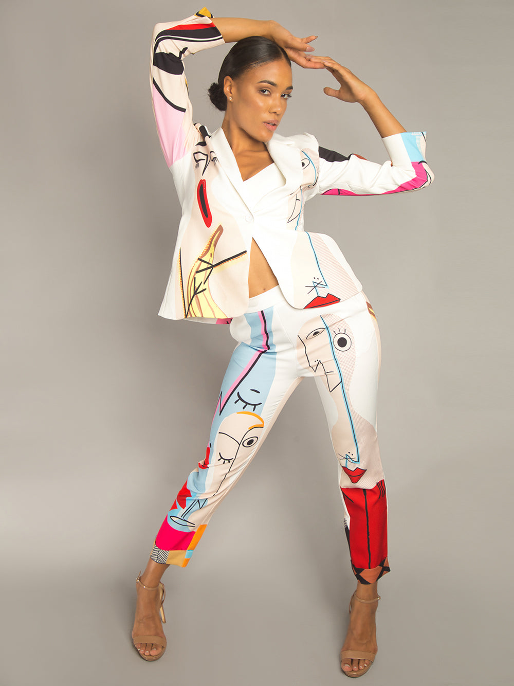 Conjunto de blazer y pantalón a juego F3TISH 