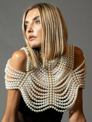 HILLSTONE Pearls Shawl