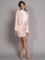 Conjunto de chaqueta y falda FULTON en rosa