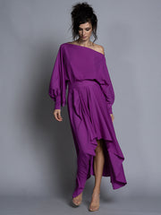 Conjunto de top y falda SULLIVAN en morado