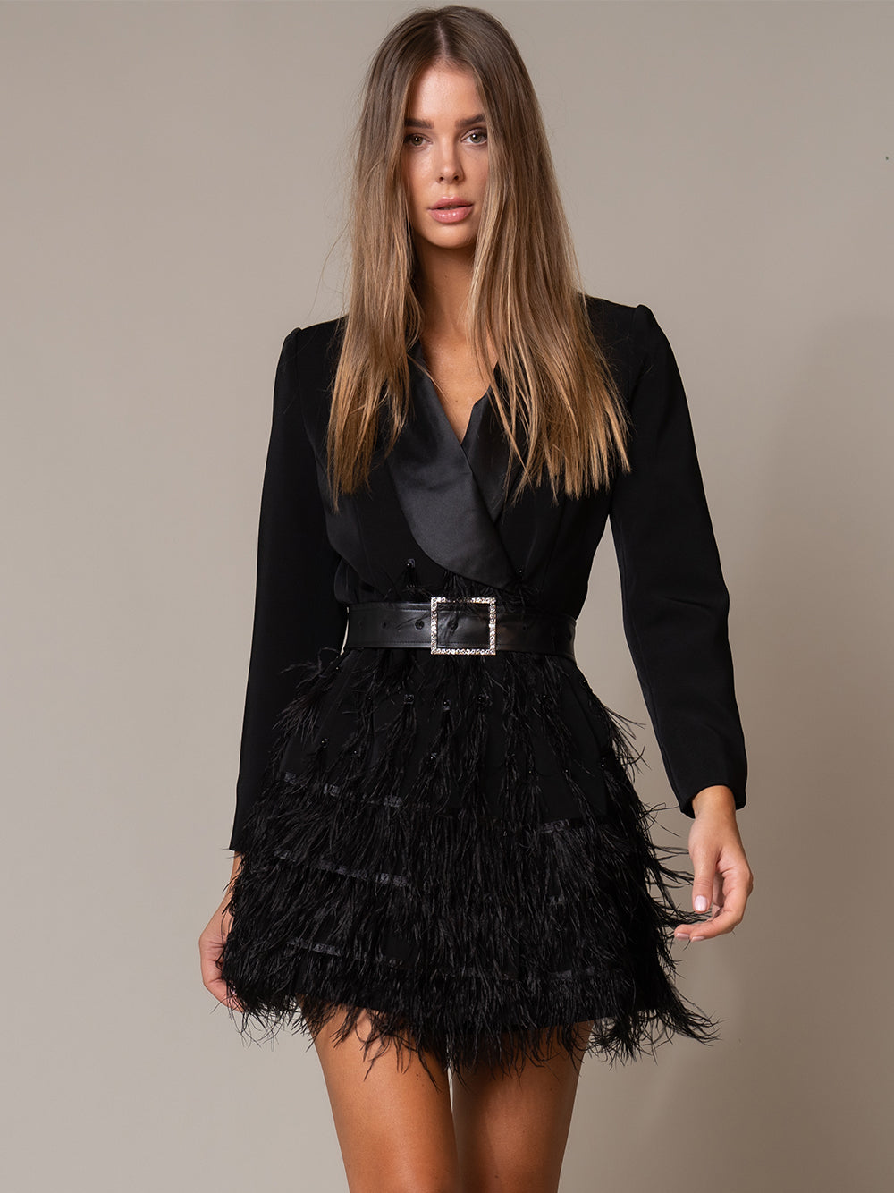 FIFTH AVE Feathers Dress