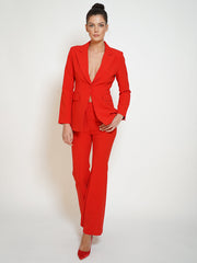 Conjunto de blazer y pantalón 212 en rojo